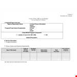 Scope of Work Template - Comprehensive Contract & Report | Total Service example document template