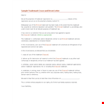 Cease And Desist Sample Template example document template