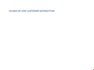 Fishbone Diagram Template for Customer Satisfaction