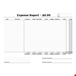 Free Expense Report Template - Easily Track Phone and Transport Expenses | Miles example document template