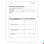 Business Meeting Minutes Template example document template 