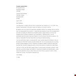 Complaint Letter Example Template example document template