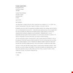 Complaint Letter Example Template example document template 