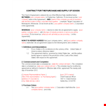 New Business Contract Sample example document template