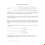 Corporate Resolution Form for Officers, Secretary, and President | Corporation Documents example document template