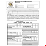 Download Report Card Template - Easy to Use and Aligned with Standards example document template