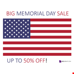 Memorial Day Banner Template example document template 