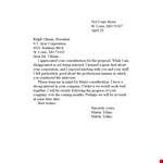 Thank You Rejection Letter example document template