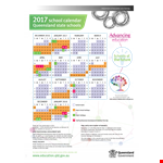 Free Printable School Calendar Template example document template