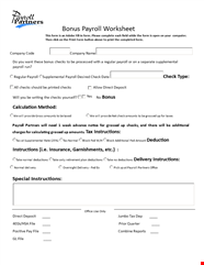 Payroll Template