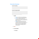 Professional Executive Summary Template - Boost Your Business Benefit example document template