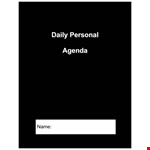 Daily Personal Schedule: Check Today's Details example document template