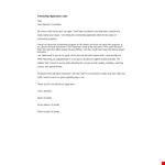 Formal Scholarship Application Letter example document template