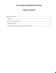 Elementary Teacher Application Letter