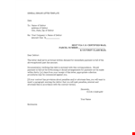 Payment Demand Letter Template - Quickly Recover Debt from Debtors example document template