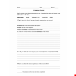 Current Report Template example document template