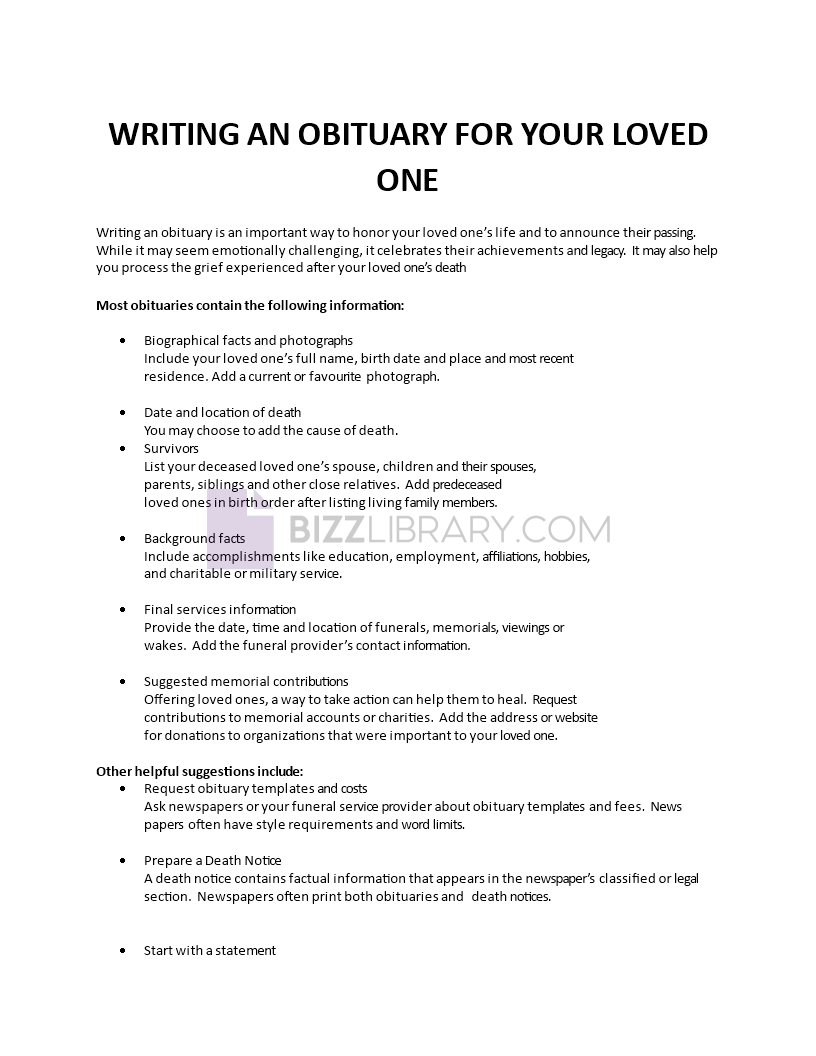 obituary for your loved one Main Image obituary for your loved one