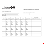 Glucose Chart example document template