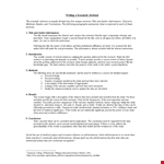 Writingaresearchabstract Compi B example document template