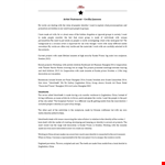 Ceramic Artist Statement Template: Explores People, Identity, and Shanghai through IdentiTeeth example document template