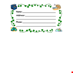 Customize Your Name Tag with Our Template - Kittybabylove example document template