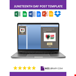 Juneteenth Social Media Posts example document template