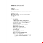 Revised Officer Job Description Template for School Maintenance Software Officer example document template