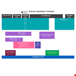 April School Assessment Calendar Template example document template