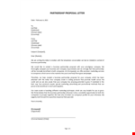 Partnership Proposal Letter example document template 