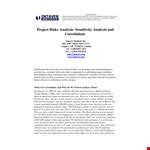 Project Risk Analysis Template - Efficiently Analyze Project Risks with Correlations example document template 