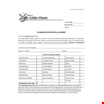Plumbing Work Receipt example document template