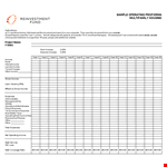 Pro Forma Excel Template example document template