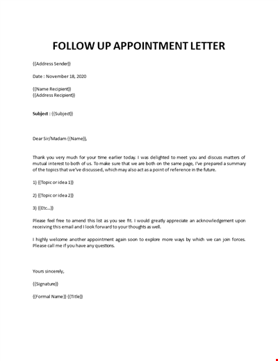 Sample thank you letter after business meeting