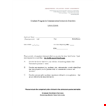 Graduate Communication Sciences: Powerful Letter of Intent example document template