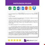 Photo Release Form For Social Media example document template