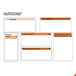 Logic Model Template for Program Development - Create Effective Models example document template