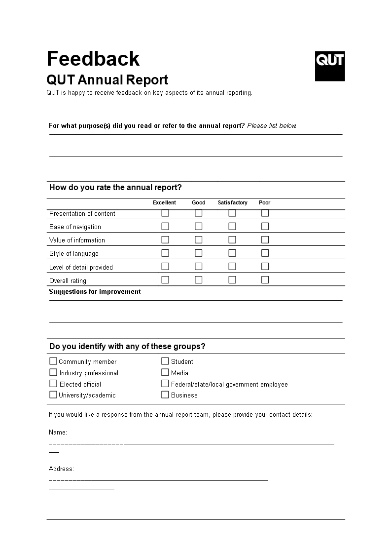 Feedback Report Template feedback-report-template