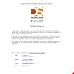Obituary Form example document template