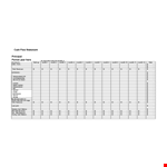 Cash Flow Statement for 12 Months example document template