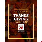 Customize Your Thanksgiving Menu with Our Beautiful Template | Available in Image Format example document template