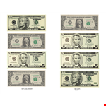 Money template example document template