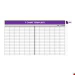T Chart template example document template