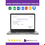 Work Experience Certificate Template example document template