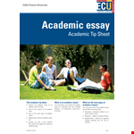 Sample Academic Argumentative Essay example document template 