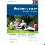 Sample Academic Argumentative Essay example document template