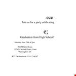 Customize Your Celebration with Graduation Invitation Templates - Perfect for your Party! example document template