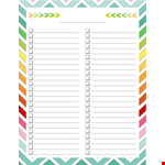 Ultimate Checklist Template | Free and Customizable example document template