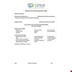 Employee Separation Notice Template example document template