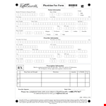 Fax Form Template example document template