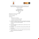 Road Safety Agenda Template example document template